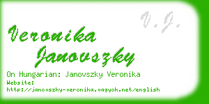 veronika janovszky business card